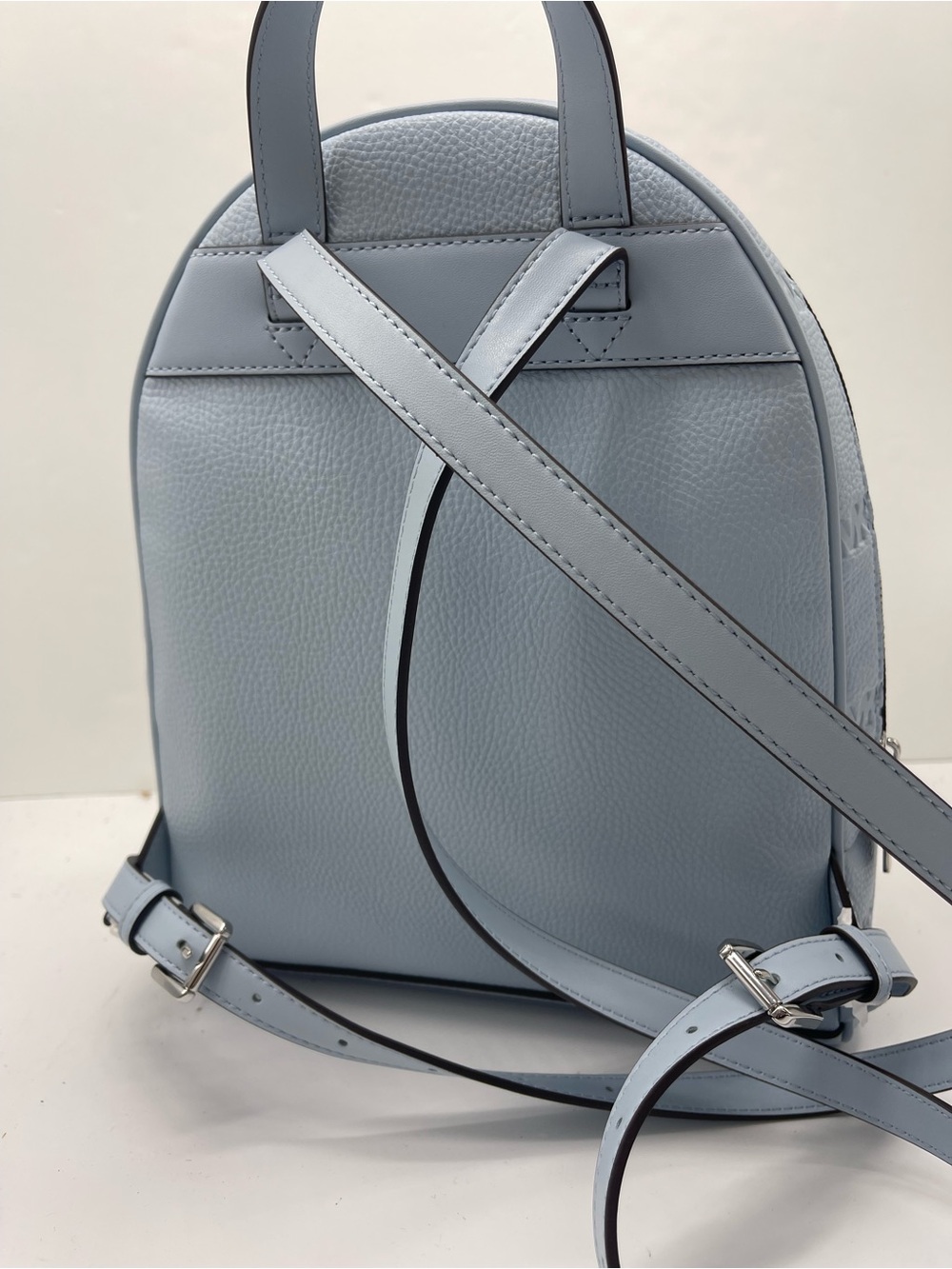 Michael Kors Rhea Medium Zip Logo Debossed Backpack
Pale Ocean 
NWT - Picture 4 of 16